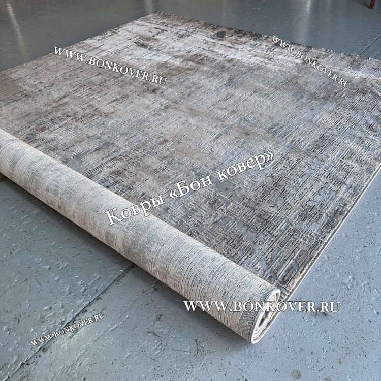 Абстрактный Турецкий Ковер Grey beige 07
