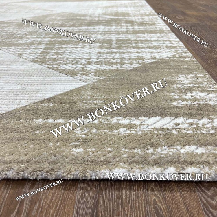 Ковер Для Гостиной Бежево-Коричневый Дизайн 26