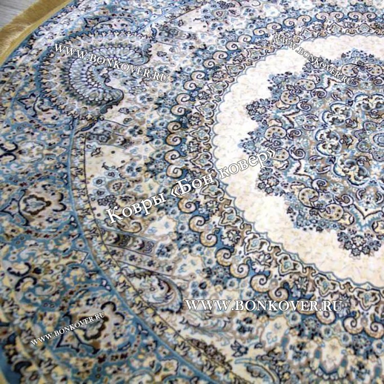 Восточный Ковер Для Гостиной Медальон Дизайн 28747 круг