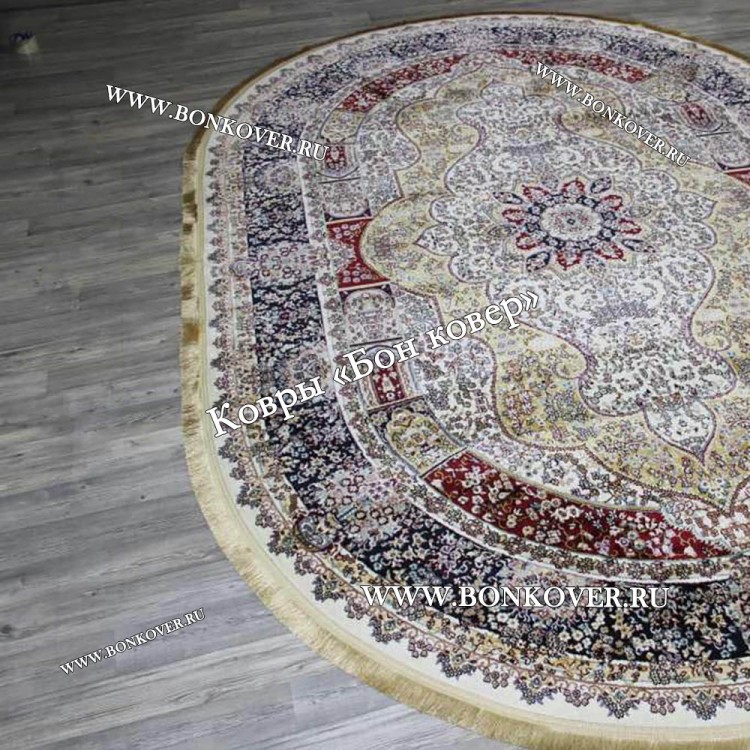Турецкий овальный ковер в гостиную арт 28768