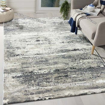 Турецкий Ковер Для Гостиной Серый Арт 30038