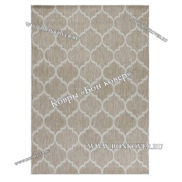 Безворсовый ковер дизайн 141 бежевый