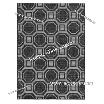 Безворсовый ковер дизайн 143 черный