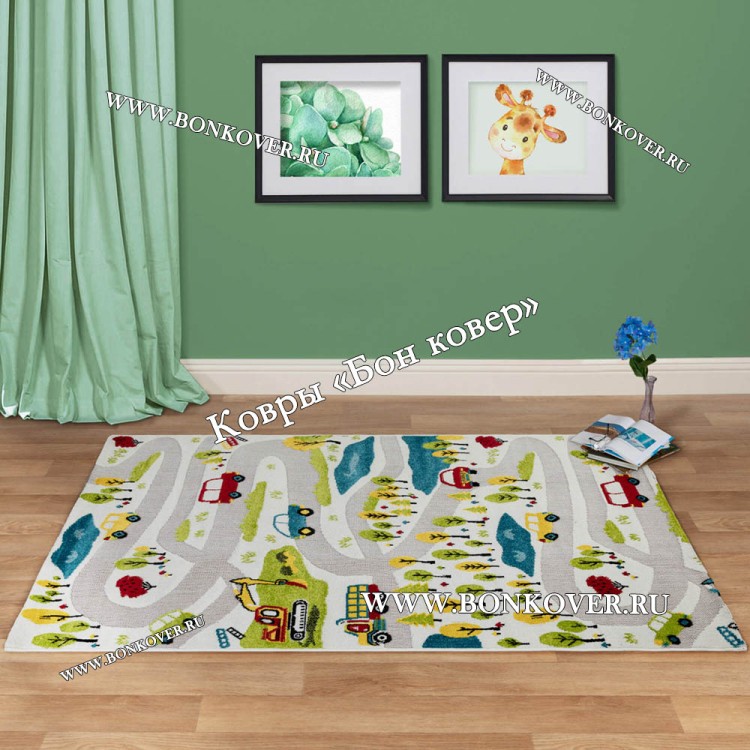 Ковер для детской Турция Дизайн 108 Дороги