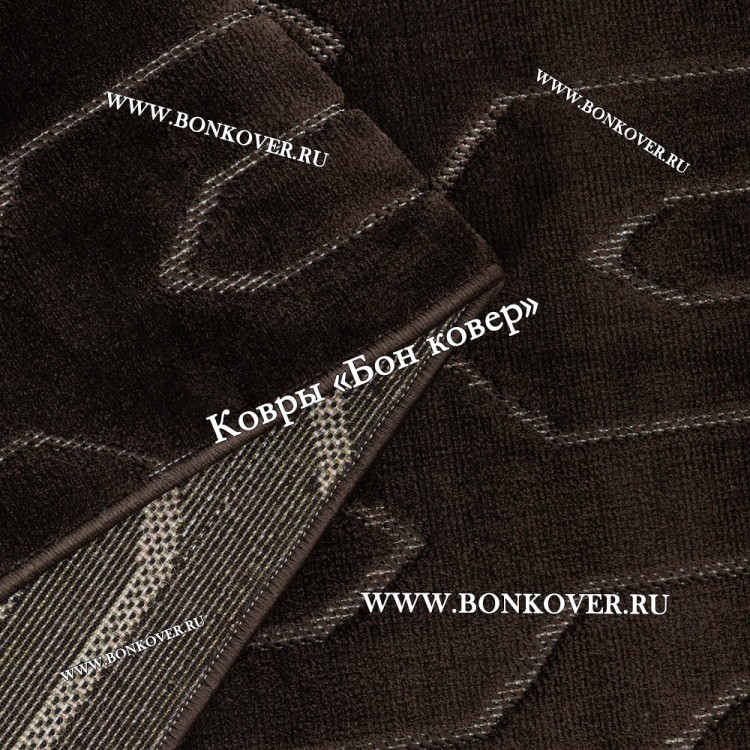 Современный Турецкий Ковер Дизайн 66 Темно-Коричневый