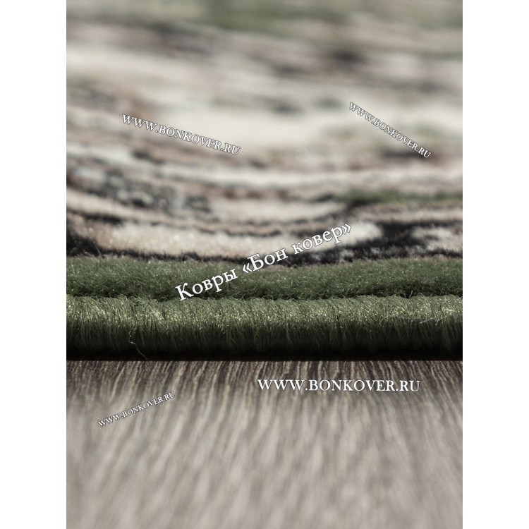 Ковер Лайт Карпет New 4 Дизайн 21 Зеленый Овал