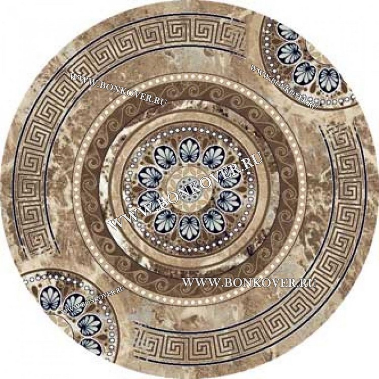 Ковер Российского Производства Дизайн 10 Бежевый Круг