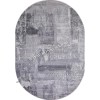 Турецкий Ковер Для Гостиной Дизайн 10 Серый Овальный