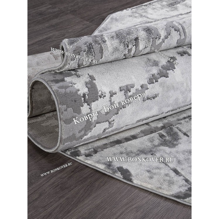 Абстрактный ковер дизайн 77 Серый овал