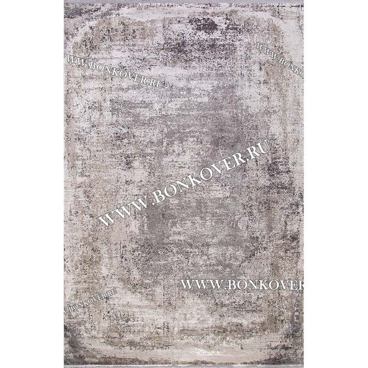 Премиальный Ковер из Артшелка Дизайн 25 Серо-Бежевый