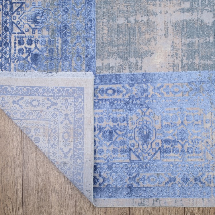 Ковер Art deco 3035A CREAM2 / BLUE2