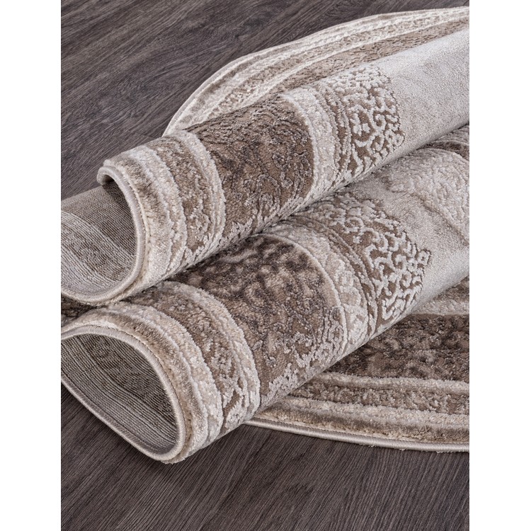 Ковер Armina 04037A BROWN / BROWN Овал